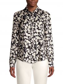 Poppy Print Silk Blouse at Saks Fifth Avenue